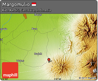 Physical Map of Margomulio