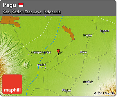 Physical Map of Pagu
