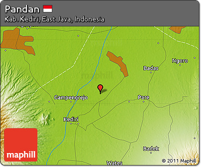 Physical Map of Pandan