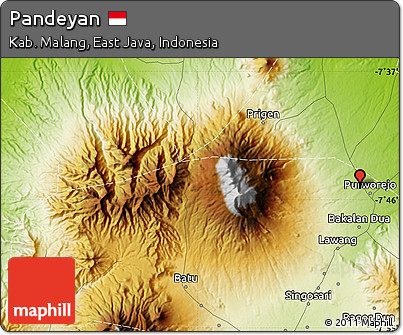 Physical Map of Pandeyan