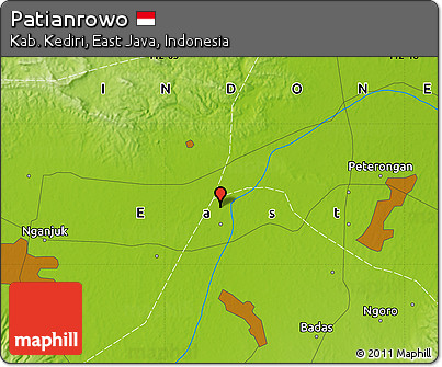 Physical Map of Patianrowo