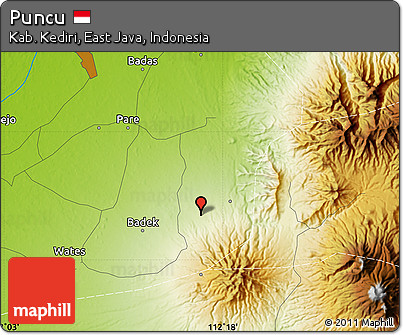 Physical Map of Puncu