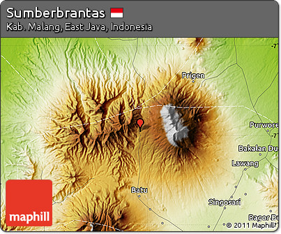 Physical Map of Sumberbrantas