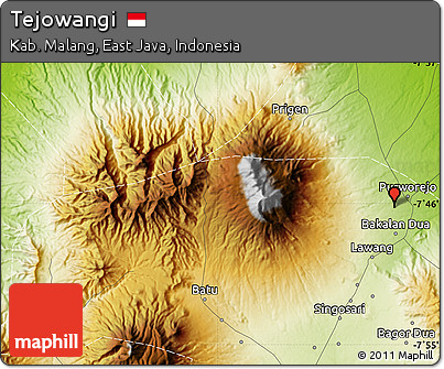Physical Map of Tejowangi