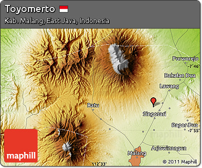Physical Map of Toyomerto