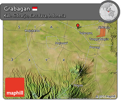 Satellite Map of Grabagan