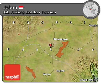 Satellite Map of Jabon