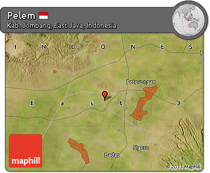 Satellite Map of Pelem