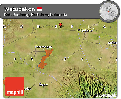 Satellite Map of Watudakon