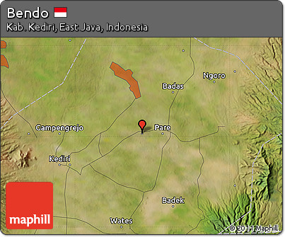 Satellite Map of Bendo