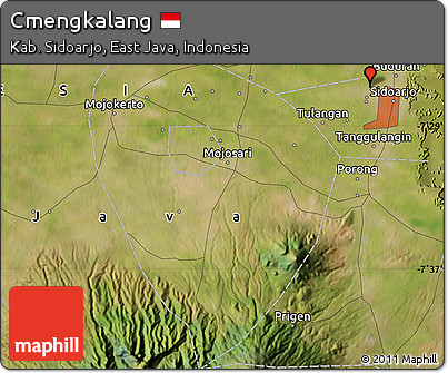 Satellite Map of Cmengkalang