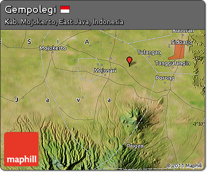 Satellite Map of Gempolegi