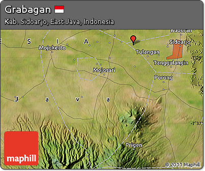 Satellite Map of Grabagan