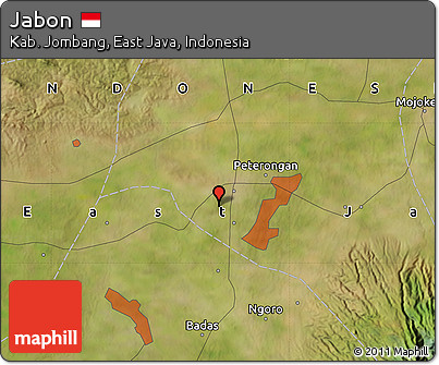 Satellite Map of Jabon
