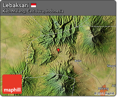 Satellite Map of Lebaksari