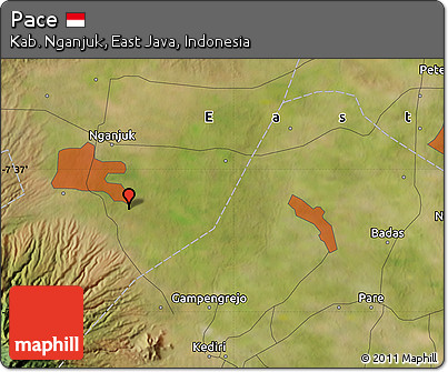 Satellite Map of Pace
