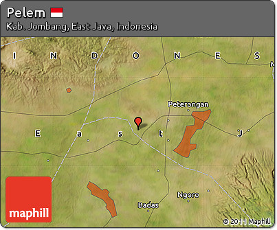 Satellite Map of Pelem