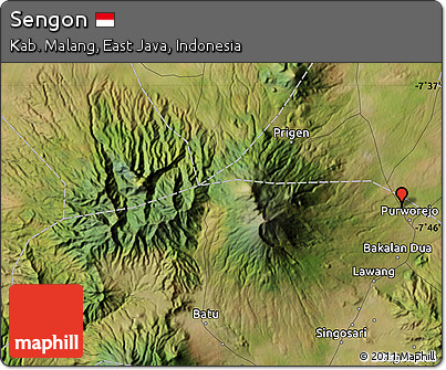 Satellite Map of Sengon