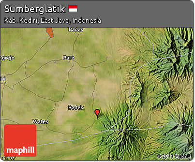 Satellite Map of Sumberglatik