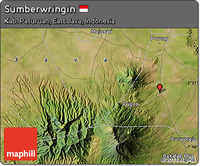 Satellite Map of Sumberwringin
