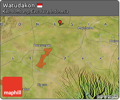 Satellite Map of Watudakon