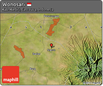 Satellite Map of Wonosari