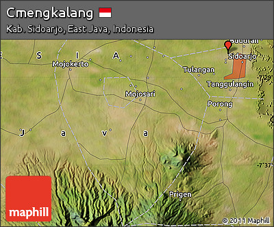 Satellite Map of Cmengkalang