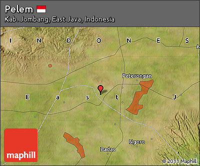 Satellite Map of Pelem