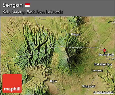 Satellite Map of Sengon