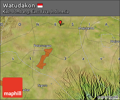 Satellite Map of Watudakon