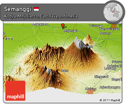 Physical Panoramic Map of Semanggi