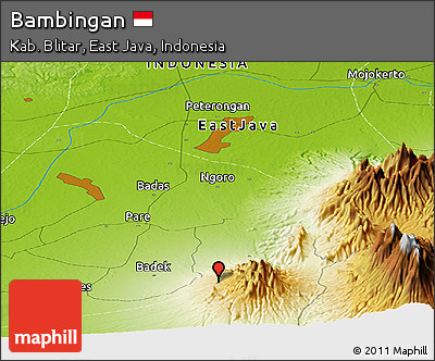 Physical Panoramic Map of Bambingan