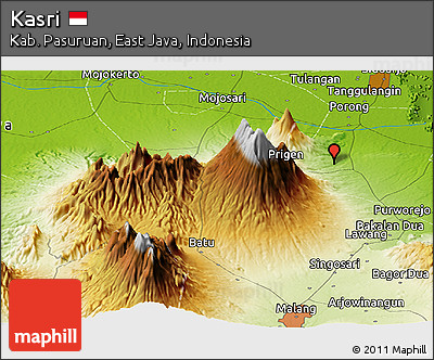 Physical Panoramic Map of Kasri