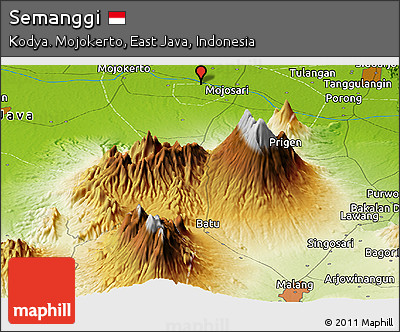 Physical Panoramic Map of Semanggi