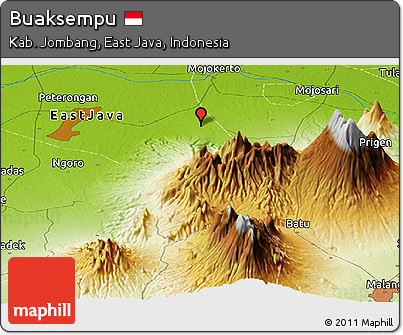 Physical Panoramic Map of Buaksempu