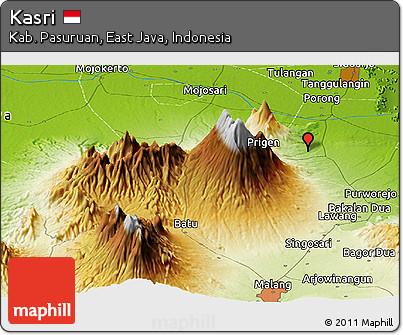 Physical Panoramic Map of Kasri
