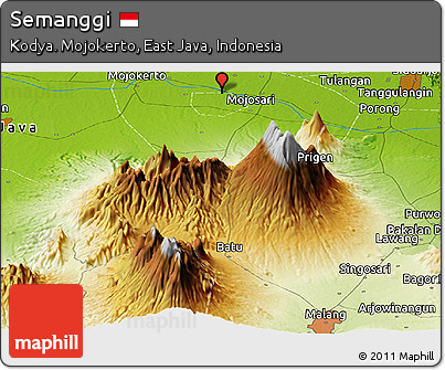 Physical Panoramic Map of Semanggi