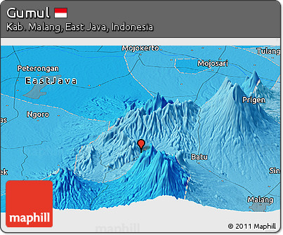Political Panoramic Map of Gumul