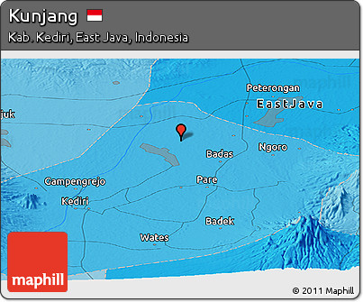 Political Panoramic Map of Kunjang