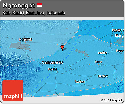 Political Panoramic Map of Ngronggot