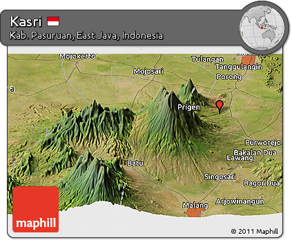 Satellite Panoramic Map of Kasri