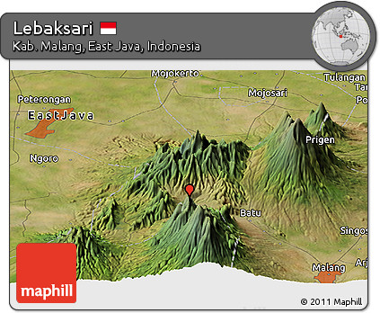 Satellite Panoramic Map of Lebaksari