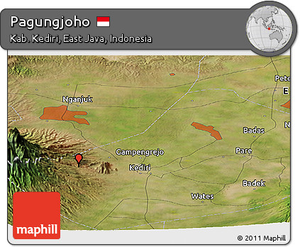 Satellite Panoramic Map of Pagungjoho
