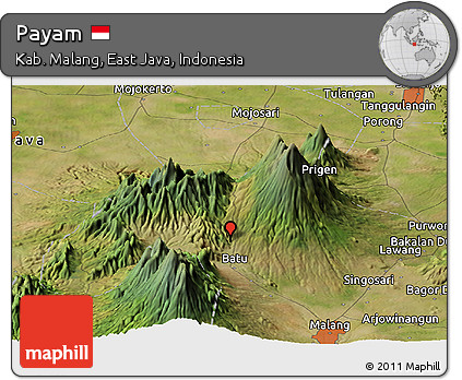 Satellite Panoramic Map of Payam