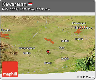 Satellite Panoramic Map of Kawarasan