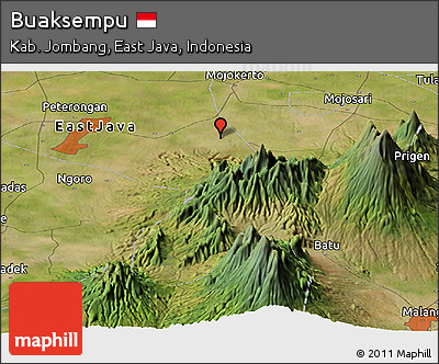 Satellite Panoramic Map of Buaksempu