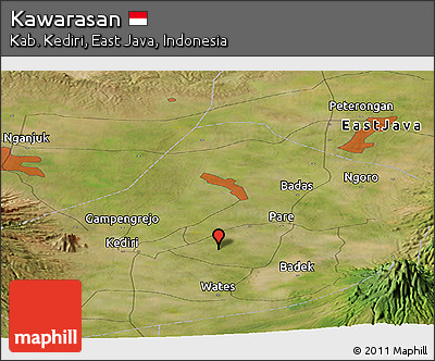 Satellite Panoramic Map of Kawarasan