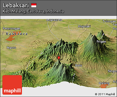 Satellite Panoramic Map of Lebaksari