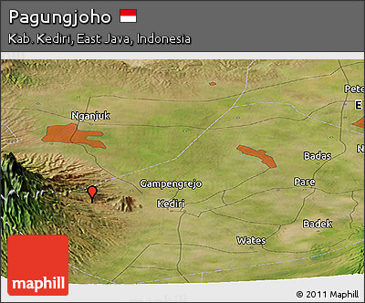 Satellite Panoramic Map of Pagungjoho