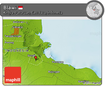 Physical 3D Map of Blawi